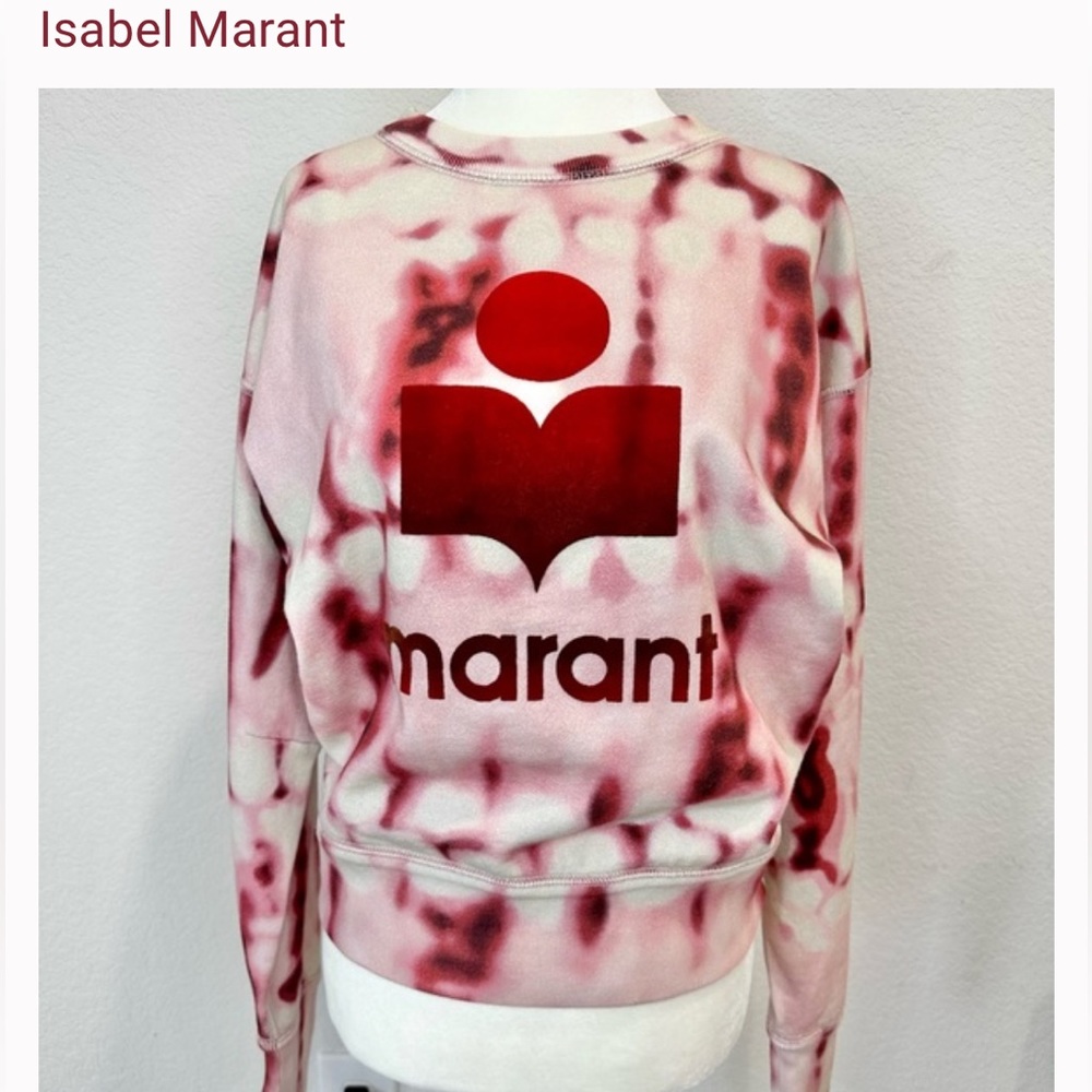 Isabel marant Mobyli Sweatshirt in red tie dye